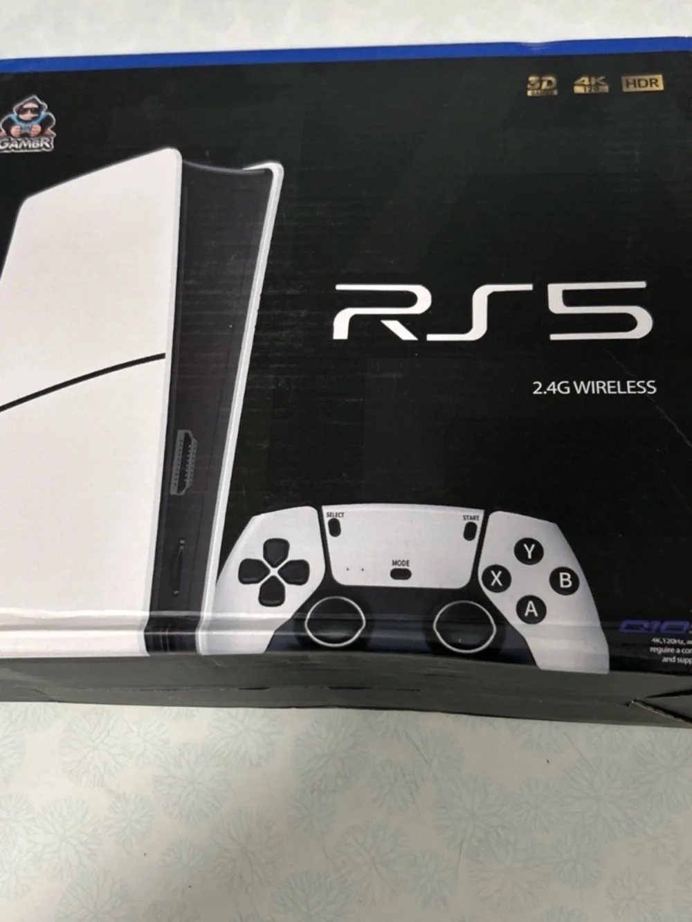 RS5 2.4G Wireless White Gaming Console with Controller